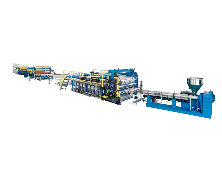 PVC, PE, PP, PVDF Thick Plate Extrusion Line