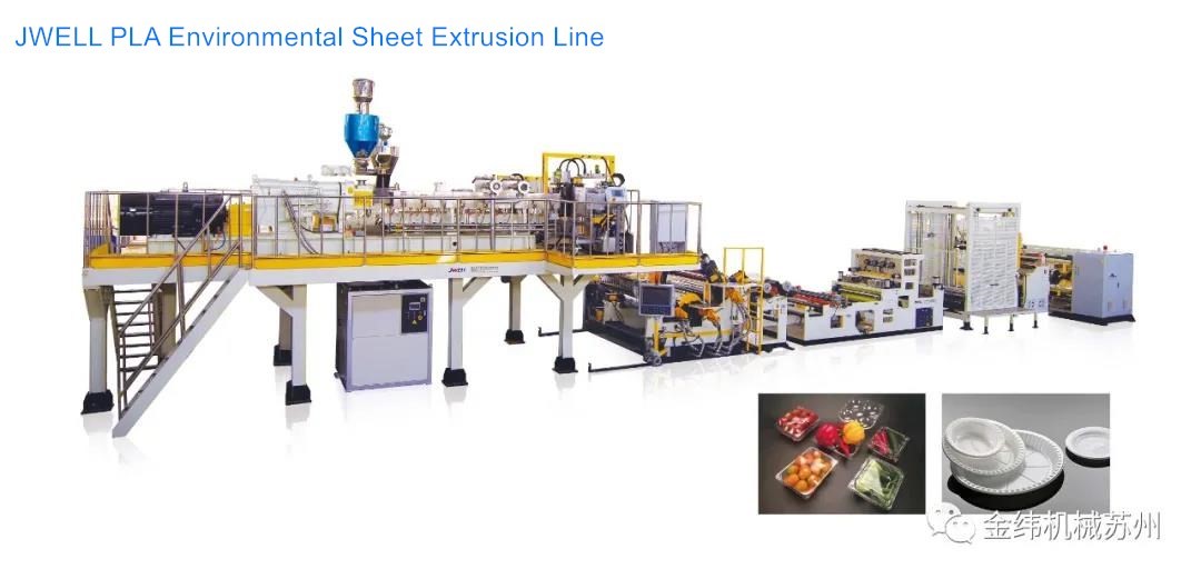 Jwell PLA Environmental Sheet Extrusion Line