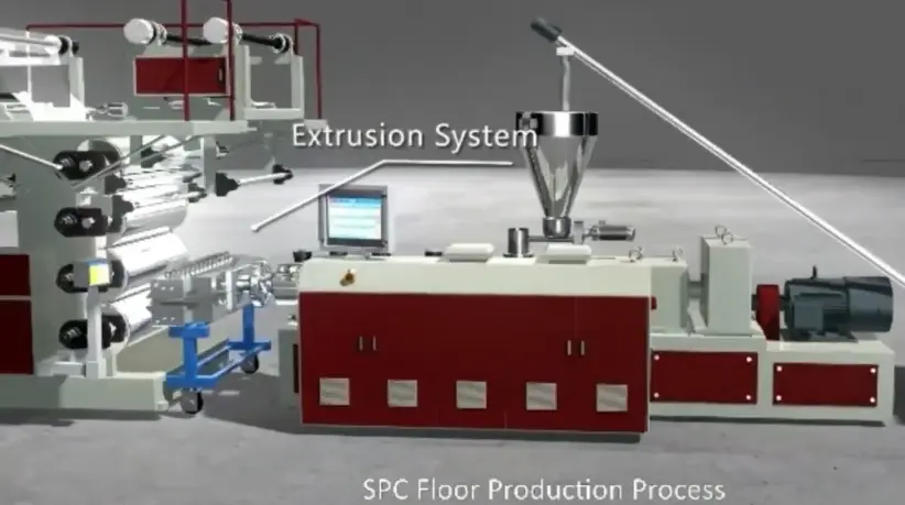 SPC Foor Extrusion Line